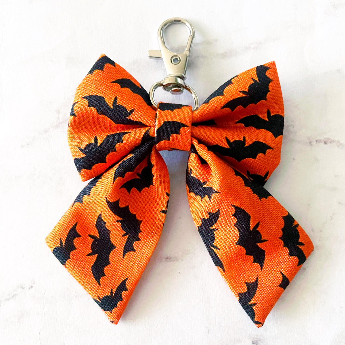 Bats & Candy Corn Mini Bow Bag Charm, Bow Keychain, Girly Halloween, SummerStyle Bracelets