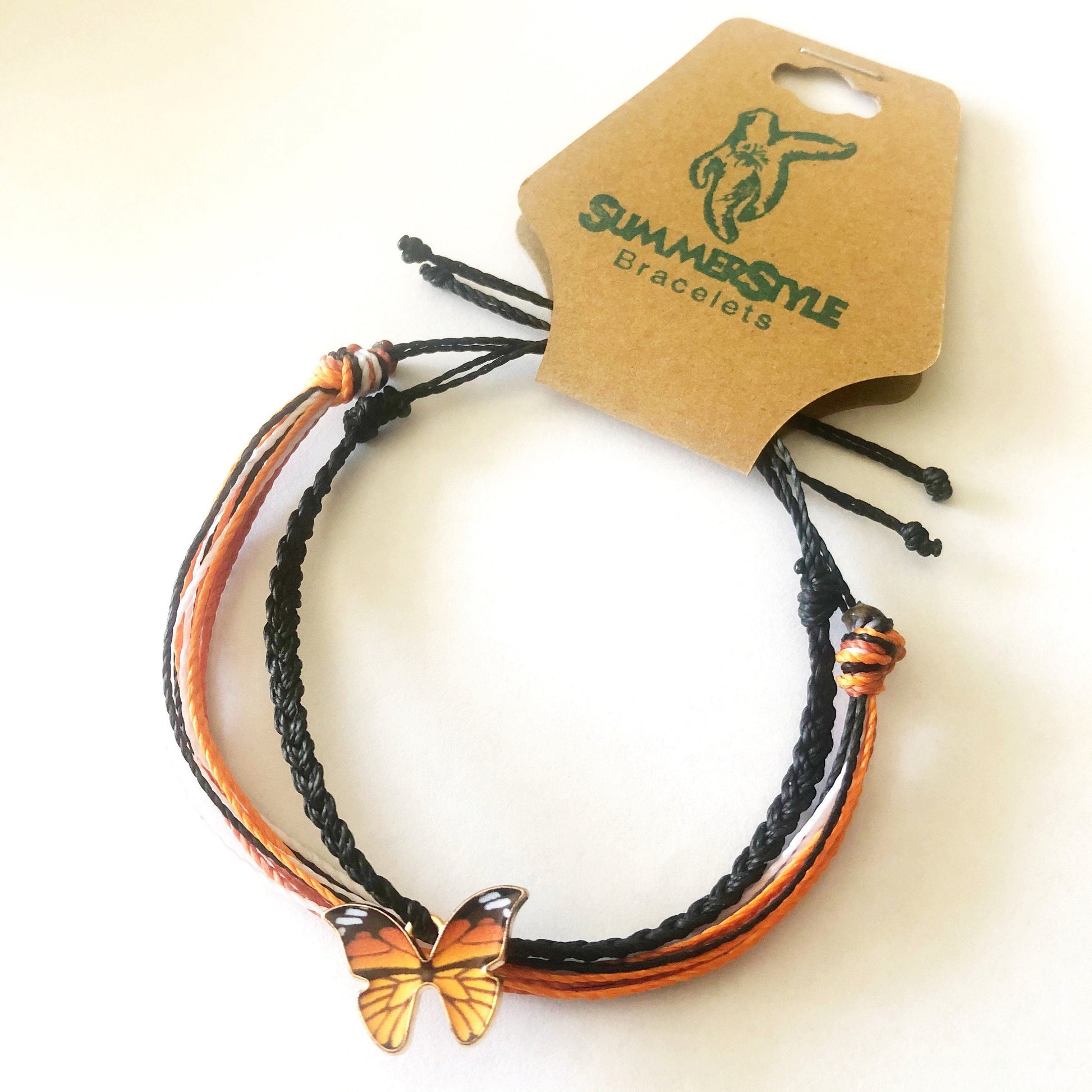 Monarch Butterfly Adjustable Waterproof Bracelet Pack | Butterfly Gift | Butterfly Bracelet | SummerStyle Bracelets