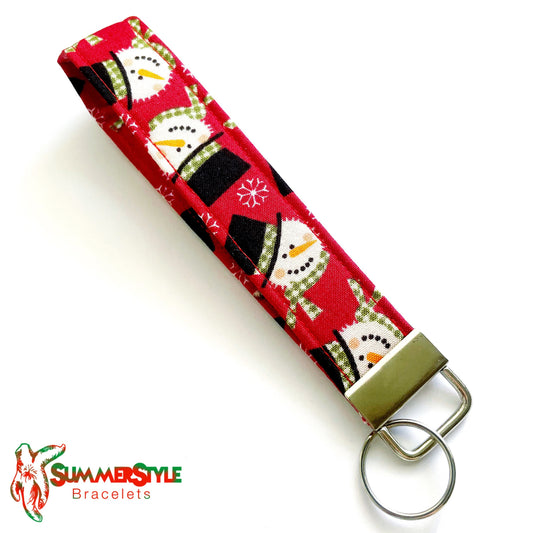 CHRISTMAS Key Fob WristletS | 6.5in Wristlet Lanyard | Keychain Wristlet | Handmade Lanyard | SummerStyle Bracelets