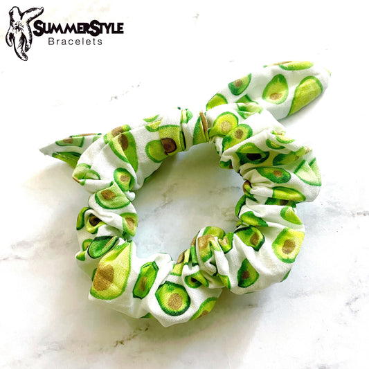 It’s an Avocado Scrunched Bow Hair Tie, Hair Bow, Avocado Gift, Hair Accessories, Bow Hair Tie, SummerStyle Bracelets