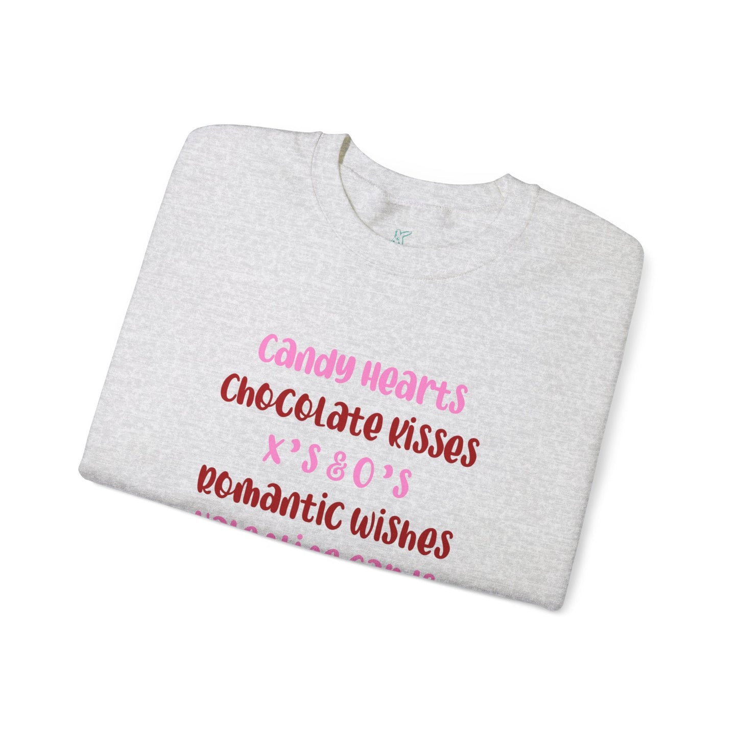 Valentine Favorites Unisex Heavy Blend Crewneck Sweatshirt, Valentine's Day Sweatshirt, Cotton Crewneck, SummerStyle Bracelets