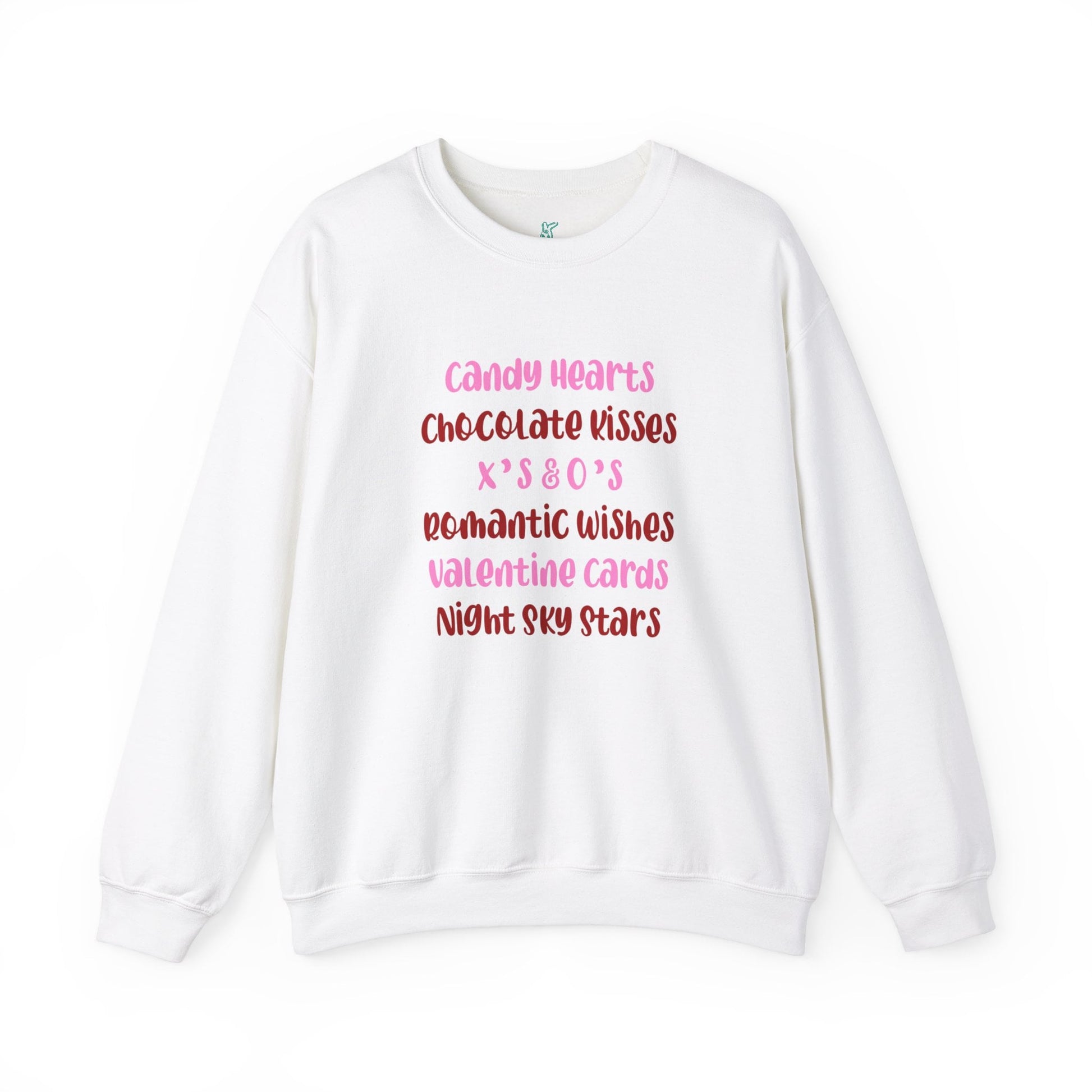 Valentine Favorites Unisex Heavy Blend Crewneck Sweatshirt, Valentine's Day Sweatshirt, Cotton Crewneck, SummerStyle Bracelets