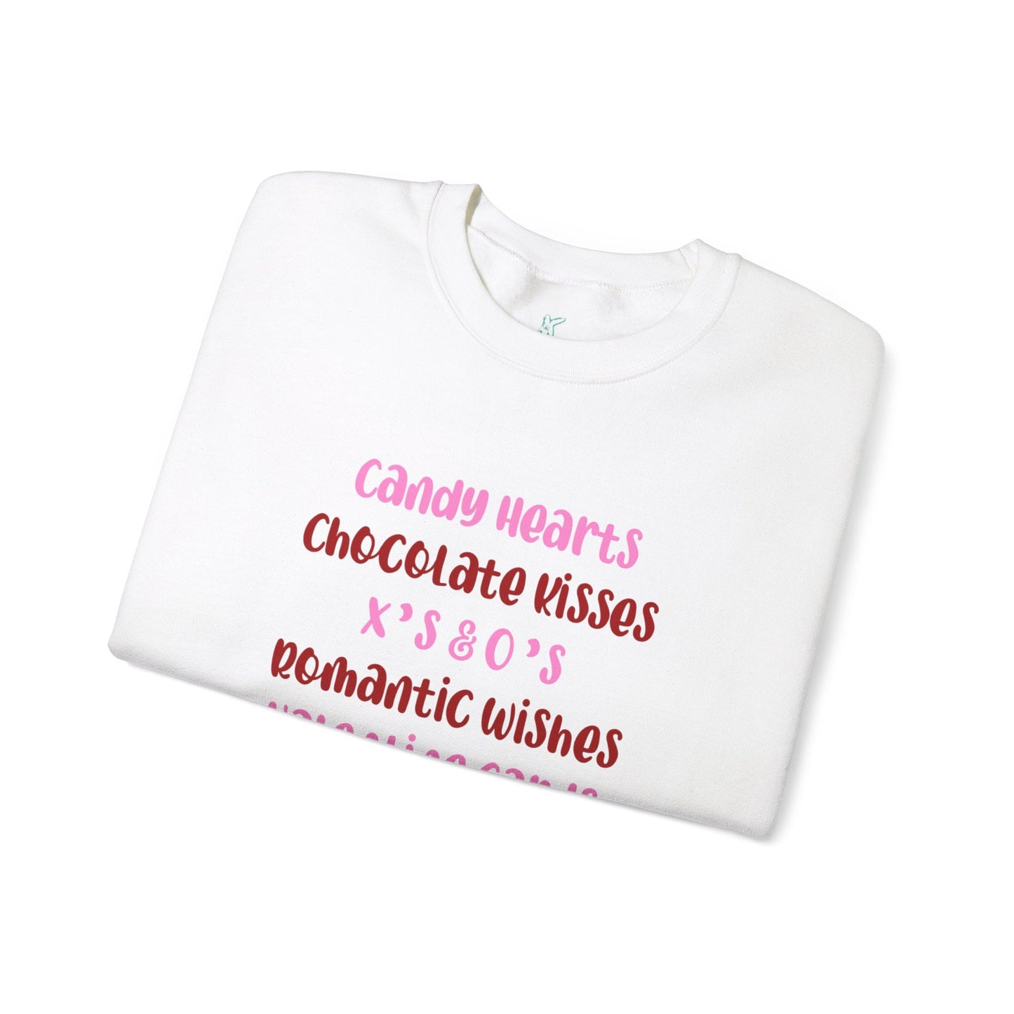 Valentine Favorites Unisex Heavy Blend Crewneck Sweatshirt, Valentine's Day Sweatshirt, Cotton Crewneck, SummerStyle Bracelets