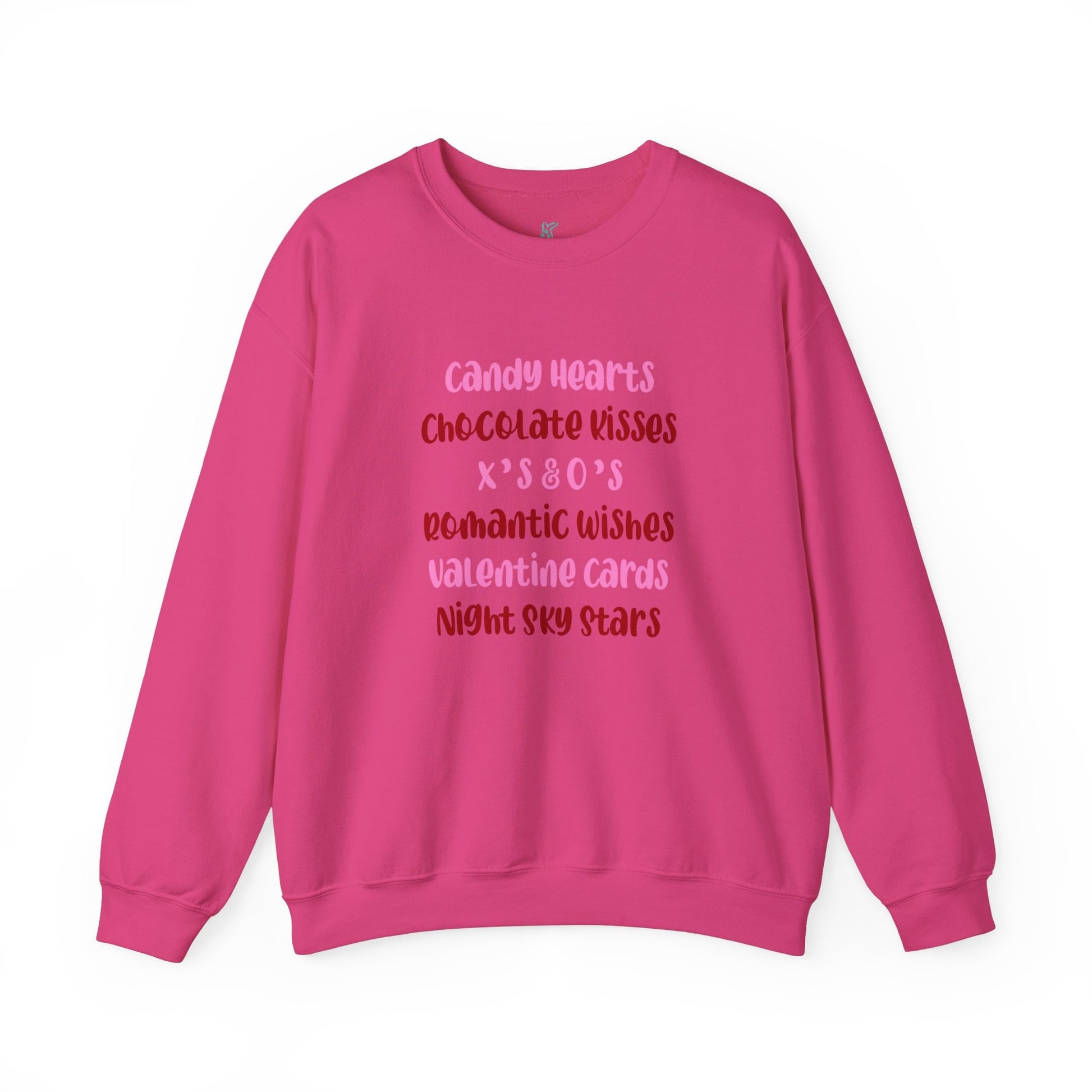 Valentine Favorites Unisex Heavy Blend Crewneck Sweatshirt, Valentine's Day Sweatshirt, Cotton Crewneck, SummerStyle Bracelets