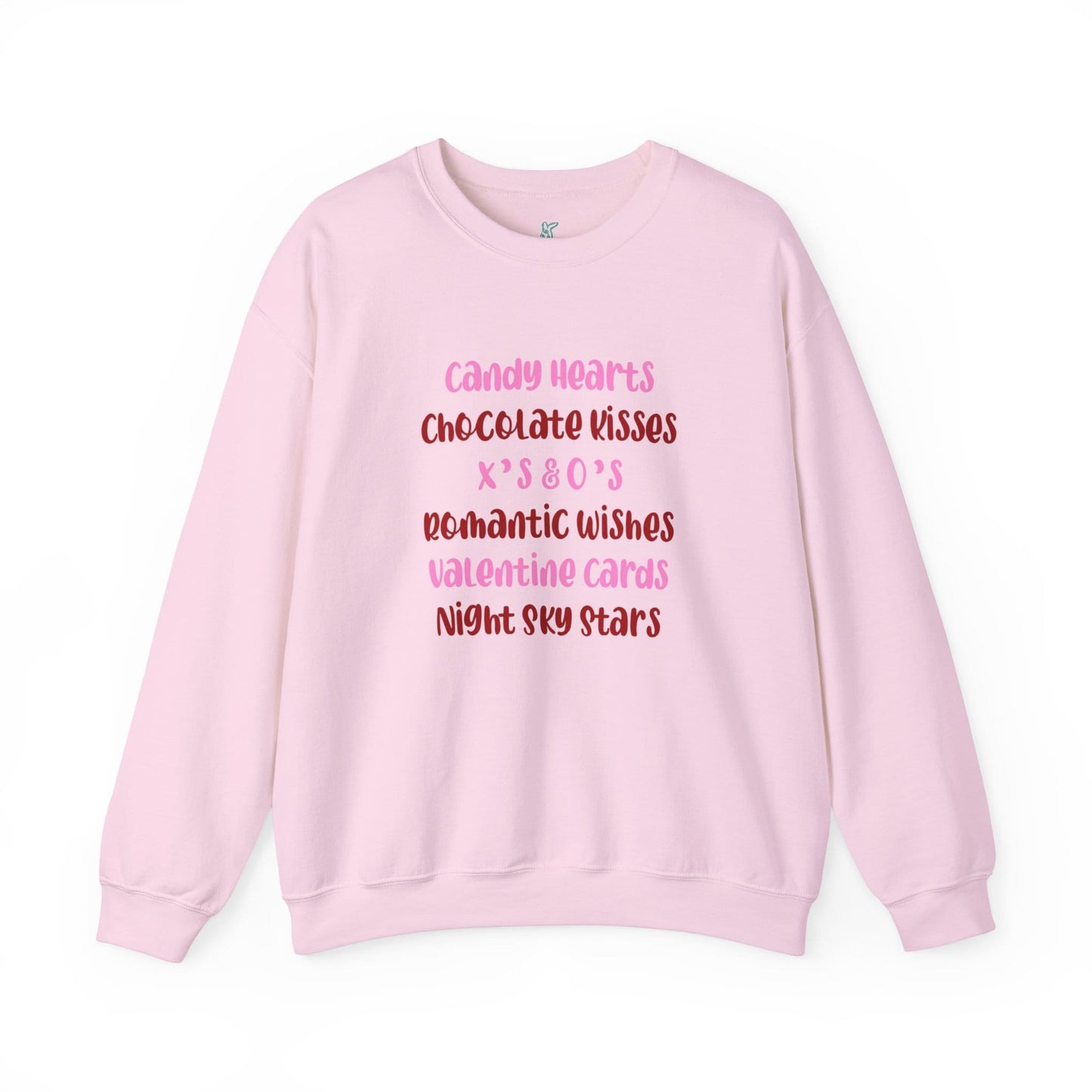 Valentine Favorites Unisex Heavy Blend Crewneck Sweatshirt, Valentine's Day Sweatshirt, Cotton Crewneck, SummerStyle Bracelets